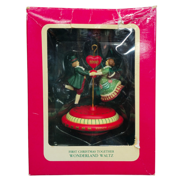 1990 Wonderland Waltz First Christmas Together Ornament M Gilmore Designs Summit - Picture 1 of 4